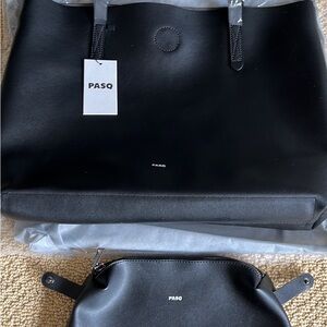 BRAND NEW ASOS BLACK TOTE BAG